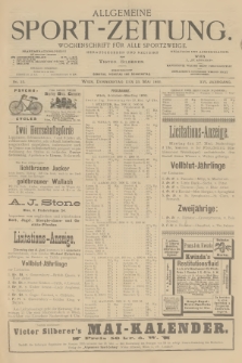 Allgemeine Sport-Zeitung : Wochenschrift für alle Sportzweige. Jg.16, 1895, No. 33