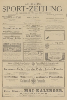 Allgemeine Sport-Zeitung : Wochenschrift für alle Sportzweige. Jg.16, 1895, No. 34