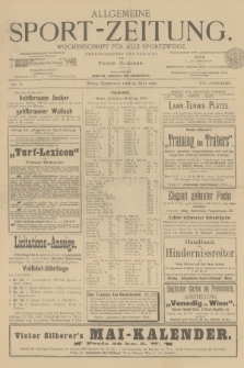 Allgemeine Sport-Zeitung : Wochenschrift für alle Sportzweige. Jg.16, 1895, No. 35