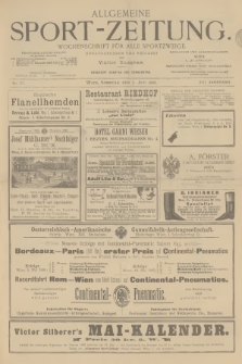 Allgemeine Sport-Zeitung : Wochenschrift für alle Sportzweige. Jg.16, 1895, No. 37