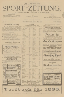 Allgemeine Sport-Zeitung : Wochenschrift für alle Sportzweige. Jg.16, 1895, No. 44