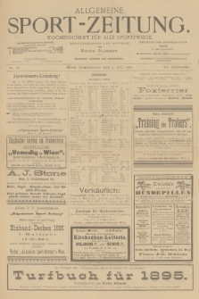 Allgemeine Sport-Zeitung : Wochenschrift für alle Sportzweige. Jg.16, 1895, No. 46