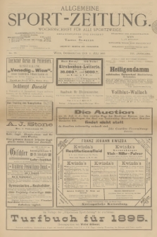 Allgemeine Sport-Zeitung : Wochenschrift für alle Sportzweige. Jg.16, 1895, No. 48
