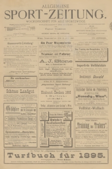 Allgemeine Sport-Zeitung : Wochenschrift für alle Sportzweige. Jg.16, 1895, No. 50