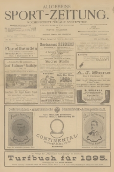 Allgemeine Sport-Zeitung : Wochenschrift für alle Sportzweige. Jg.16, 1895, No. 51