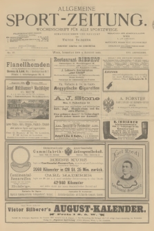 Allgemeine Sport-Zeitung : Wochenschrift für alle Sportzweige. Jg.16, 1895, No. 55