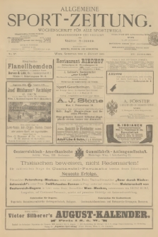 Allgemeine Sport-Zeitung : Wochenschrift für alle Sportzweige. Jg.16, 1895, No. 57