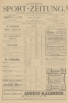 Allgemeine Sport-Zeitung : Wochenschrift für alle Sportzweige. Jg.16, 1895, No. 59