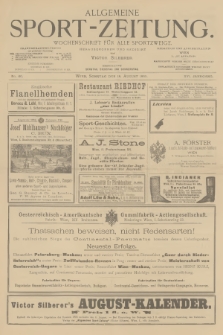 Allgemeine Sport-Zeitung : Wochenschrift für alle Sportzweige. Jg.16, 1895, No. 60
