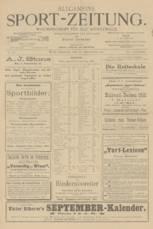 Allgemeine Sport-Zeitung : Wochenschrift für alle Sportzweige. Jg.16, 1895, No. 69