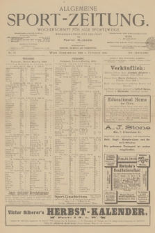 Allgemeine Sport-Zeitung : Wochenschrift für alle Sportzweige. Jg.16, 1895, No. 79