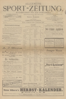 Allgemeine Sport-Zeitung : Wochenschrift für alle Sportzweige. Jg.16, 1895, No. 81
