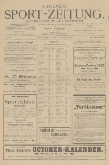 Allgemeine Sport-Zeitung : Wochenschrift für alle Sportzweige. Jg.16, 1895, No. 84