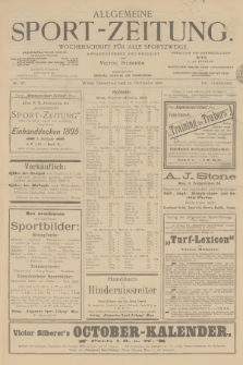 Allgemeine Sport-Zeitung : Wochenschrift für alle Sportzweige. Jg.16, 1895, No. 87