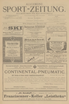 Allgemeine Sport-Zeitung : Wochenschrift für alle Sportzweige. Jg.16, 1895, No. 95