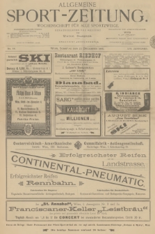 Allgemeine Sport-Zeitung : Wochenschrift für alle Sportzweige. Jg.16, 1895, No. 98