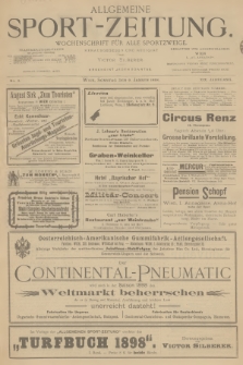 Allgemeine Sport-Zeitung : Wochenschrift für alle Sportzweige. Jg.19, 1898, No. 2