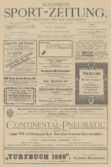 Allgemeine Sport-Zeitung : Wochenschrift für alle Sportzweige. Jg.19, 1898, No. 5