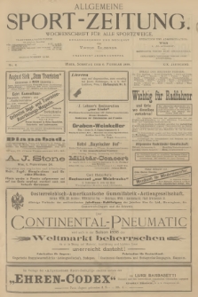 Allgemeine Sport-Zeitung : Wochenschrift für alle Sportzweige. Jg.19, 1898, No. 6