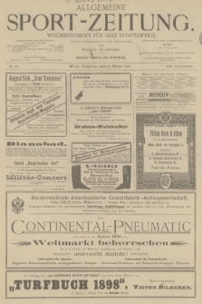 Allgemeine Sport-Zeitung : Wochenschrift für alle Sportzweige. Jg.19, 1898, No. 12