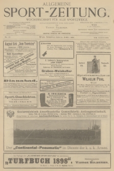 Allgemeine Sport-Zeitung : Wochenschrift für alle Sportzweige. Jg.19, 1898, No. 23