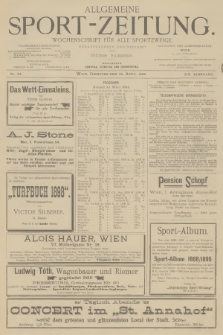 Allgemeine Sport-Zeitung : Wochenschrift für alle Sportzweige. Jg.19, 1898, No. 24