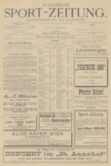 Allgemeine Sport-Zeitung : Wochenschrift für alle Sportzweige. Jg.19, 1898, No. 25