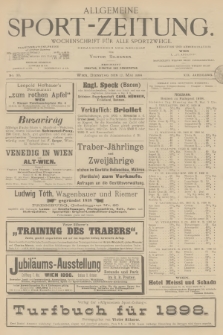 Allgemeine Sport-Zeitung : Wochenschrift für alle Sportzweige. Jg.19, 1898, No. 33
