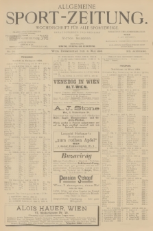 Allgemeine Sport-Zeitung : Wochenschrift für alle Sportzweige. Jg.19, 1898, No. 34