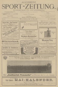 Allgemeine Sport-Zeitung : Wochenschrift für alle Sportzweige. Jg.19, 1898, No. 35