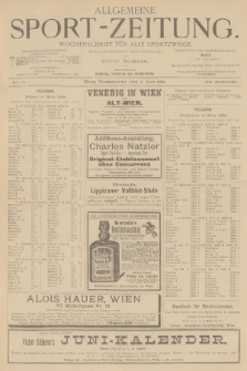 Allgemeine Sport-Zeitung : Wochenschrift für alle Sportzweige. Jg.19, 1898, No. 42