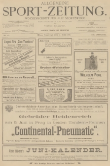 Allgemeine Sport-Zeitung : Wochenschrift für alle Sportzweige. Jg.19, 1898, No. 45