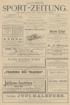 Allgemeine Sport-Zeitung : Wochenschrift für alle Sportzweige. Jg.19, 1898, No. 46
