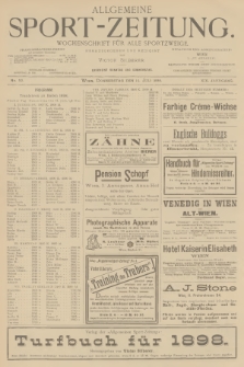 Allgemeine Sport-Zeitung : Wochenschrift für alle Sportzweige. Jg.19, 1898, No. 52