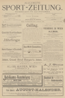Allgemeine Sport-Zeitung : Wochenschrift für alle Sportzweige. Jg.19, 1898, No. 64
