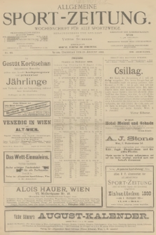 Allgemeine Sport-Zeitung : Wochenschrift für alle Sportzweige. Jg.19, 1898, No. 66