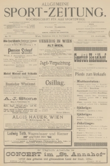 Allgemeine Sport-Zeitung : Wochenschrift für alle Sportzweige. Jg.19, 1898, No. 77