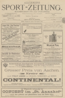 Allgemeine Sport-Zeitung : Wochenschrift für alle Sportzweige. Jg.19, 1898, No. 85