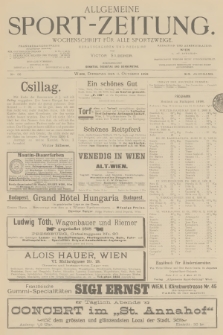 Allgemeine Sport-Zeitung : Wochenschrift für alle Sportzweige. Jg.19, 1898, No. 86