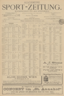 Allgemeine Sport-Zeitung : Wochenschrift für alle Sportzweige. Jg.19, 1898, No. 87