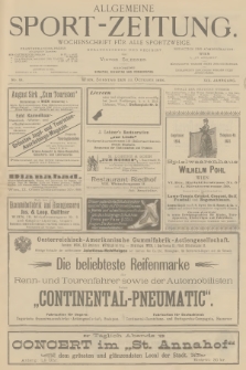 Allgemeine Sport-Zeitung : Wochenschrift für alle Sportzweige. Jg.19, 1898, No. 91