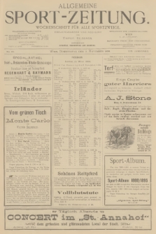 Allgemeine Sport-Zeitung : Wochenschrift für alle Sportzweige. Jg.19, 1898, No. 95