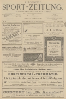 Allgemeine Sport-Zeitung : Wochenschrift für alle Sportzweige. Jg.19, 1898, No. 96