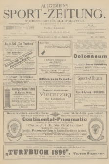 Allgemeine Sport-Zeitung : Wochenschrift für alle Sportzweige. Jg.20, 1899, No. 4