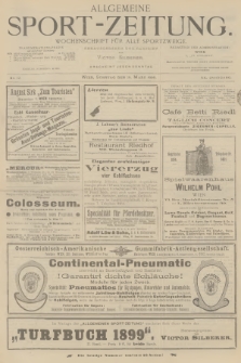 Allgemeine Sport-Zeitung : Wochenschrift für alle Sportzweige. Jg.20, 1899, No. 12