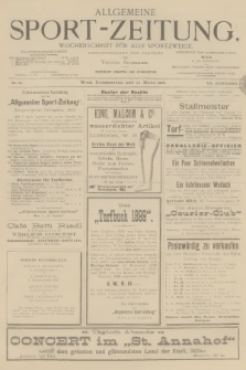 Allgemeine Sport-Zeitung : Wochenschrift für alle Sportzweige. Jg.20, 1899, No. 14