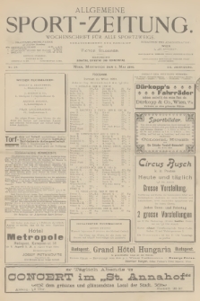 Allgemeine Sport-Zeitung : Wochenschrift für alle Sportzweige. Jg.20, 1899, No. 26