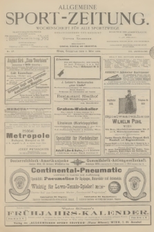 Allgemeine Sport-Zeitung : Wochenschrift für alle Sportzweige. Jg.20, 1899, No. 27