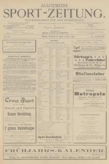 Allgemeine Sport-Zeitung : Wochenschrift für alle Sportzweige. Jg.20, 1899, No. 28