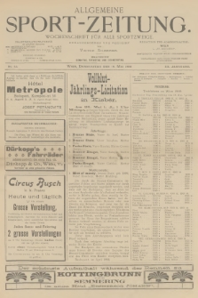 Allgemeine Sport-Zeitung : Wochenschrift für alle Sportzweige. Jg.20, 1899, No. 32